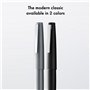 Lamy 2000 black - Stylo Plume élégant dans un corps robuste en fibre de verre - plume en or 14 ct., partiellement plaquée platin