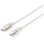 Câble USB 2.0 A vers USB B Equip 128652 Argenté 5 m