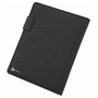 Stop Ocean Plastic 46222 RPET Belize Porte-documents en nylon PET et cuir Format A5 Organiseur pour bureau et quotidien Anthraci