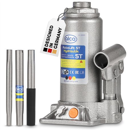 Cric alca® Cric hydraulique 5t pour SUV/Voiture Hauteur de Levage 19