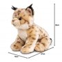 Assis - 22 cm (Hauteur) - Félin en Peluche - Peluche