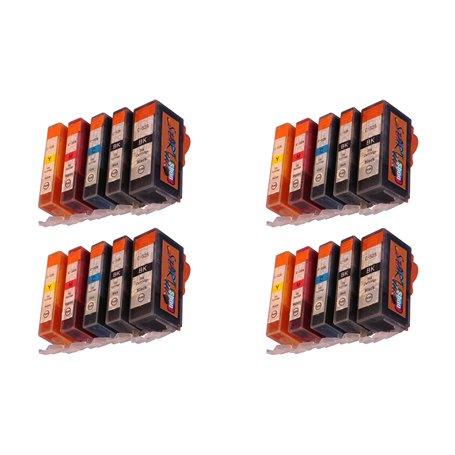 Start - 20 Cartouches d'encre compatible avec Canon PGI-525 CLI-526