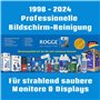 Rogge Nettoyant écran 250 ML pour écrans LCD-TFT-LED, Écrans TV, notebooks, Smartphones, tablettes, sans Alcool, Rechargeables F