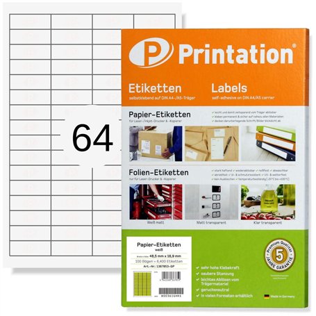 Printation Étiquettes Autocollantes 48