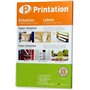 Printation Étiquettes Autocollantes 48,5 x 16,9 mm - 1600 Mini Étiquettes Imprimante Autocollante - 64 Étiquettes/Feuille - 25 F