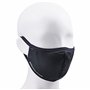 Uvex Face Mask Masque de Protection Respiratoire - Réutilisable et lavable - Désinfection Possible - Black - S/M (51-57 cm)