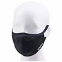 Uvex Face Mask Masque de Protection Respiratoire - Réutilisable et lavable - Désinfection Possible - Black - S/M (51-57 cm)