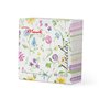 Lot de 50 grandes serviettes jetables en papier - toucher sensation lin - 40 x 40 cm - motifs fleuris