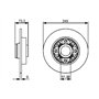 Bosch BD1290 Disques de frein - certification ECE-R90-1 jeu de 2 disques