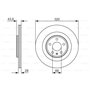 BOSCH 0 986 479 552 Disque de frein avant (lot de 2)