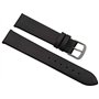 myledershop 18mm Cuir de veau bracelet de montre Made in Germany en noir avec boucle en argent MJ-Design-Germany incl instructio