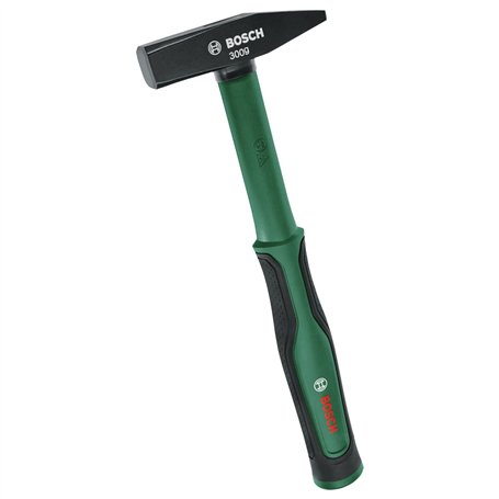 Bosch Marteau de mécanicien 300 g (manche en fibres de verre avec revêtement softgrip ; acier au carbone très résistant ; pour f