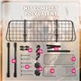 TecTake® Grille de Protection Universelle pour Chien Barrière Animaux Barriere de securite pour Transport Chien Voiture Accessoi