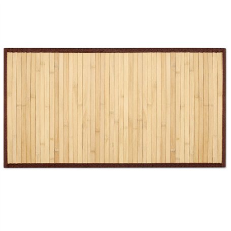 Navaris tapis de bain en bambou - Tapis en bois naturel antidérapant pour salle de bain douche baignoire cuisine terrasse ou aut