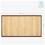 Navaris tapis de bain en bambou - Tapis en bois naturel antidérapant pour salle de bain douche baignoire cuisine terrasse ou aut