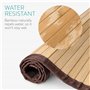 Navaris tapis de bain en bambou - Tapis en bois naturel antidérapant pour salle de bain douche baignoire cuisine terrasse ou aut