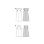 Burda style Patron de couture pour femme #5719 Robes d'été avec manches à ailes et robe midi sans manches Taille 34-44