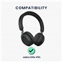 kwmobile 2X Coussinet Compatible avec Jabra Elite 45h Coussinet - Coussinets en Mousse pour Casque Audio - Noir