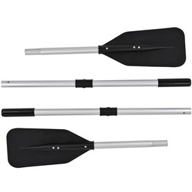 NEMAXX® Set de 2 Pagaies Professionnelles pour Bateau Gonflable 230 [Pagaies de Rechange Stables et Ultra-Légères 620g] – Pagaie