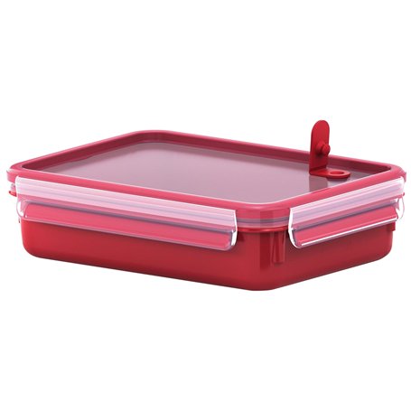 Tefal K3102512 - Masterseal Micro - Boîte spécial micro-ondes - Plastique - Rouge - 1.2 L