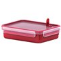 Tefal K3102512 - Masterseal Micro - Boîte spécial micro-ondes - Plastique - Rouge - 1.2 L