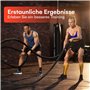 POWRX Corde de combat pour la force et l'endurance - Corde de sport torsadée à 3 cœurs - Corde d'entraînement de fitness pour am