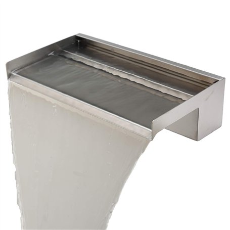 Köhko Cascade Fontaine 15 CM Alberta en Acier Inoxydable V2A (15-150 CM) Mat Chute d Eau Jeu d'eau WF30