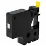 D1 pour imprimante d'étiquettes 9mm Noir sur Jaune
