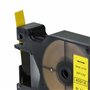 vhbw Ruban remplacement pour Dymo 40918, D1 pour imprimante d'étiquettes 9mm Noir sur Jaune