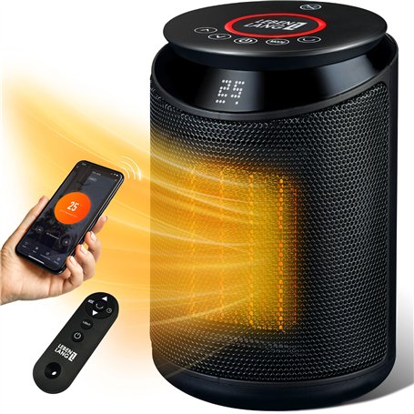 LEBENLANG WiFi Chauffage Électrique & Céramique 2000W - Économie d'Énergie & Contrôle via l'Application I Radiateur Soufflant ce