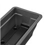 BURI Lot de 2 jardinières de 80 cm avec réservoir d'eau anthracite 18 l – Jardinière résistante aux intempéries avec insert pour