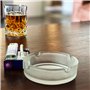 Praknu 6 Cendrier Verre Mat - Empilables - Pour l'Intérieur et l'Extérieur - Cendrier En Verre Avec 4 Fentes
