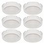 Praknu 6 Cendrier Verre Mat - Empilables - Pour l'Intérieur et l'Extérieur - Cendrier En Verre Avec 4 Fentes