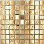 Mosaïque en verre MOS88-XCG03 - Carrelage mosaïque électroplaqué doré - Pour cuisine