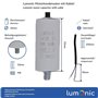 Lumonic Condensateur de démarrage avec Fil 25cm I 3µF 450V I 26x55mm I 3uF I Condensateur de moteur avec boîtier en plastique I 