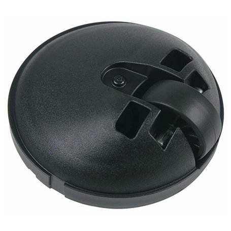 VIOKS Roulette de rechange noire pour Bosch Siеmens 10003191 – Roulette pivotante avant avec axe en acier pour aspirateur traîne