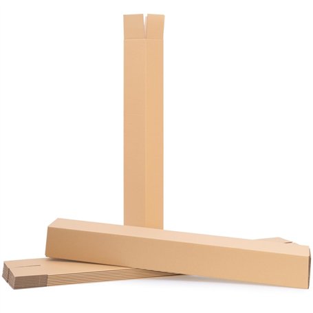 25 tubes carton carrés 88 x 11 x 11 cm