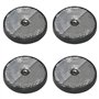 Multibros Lot de 4 réflecteurs ronds blancs - Certifié E4 - Diamètre 60 mm - Pour voiture
