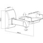 HALTERUNGSPROFI LSSL2 Lot de 2 supports muraux pour haut-parleurs jusqu'à 15 kg Noir