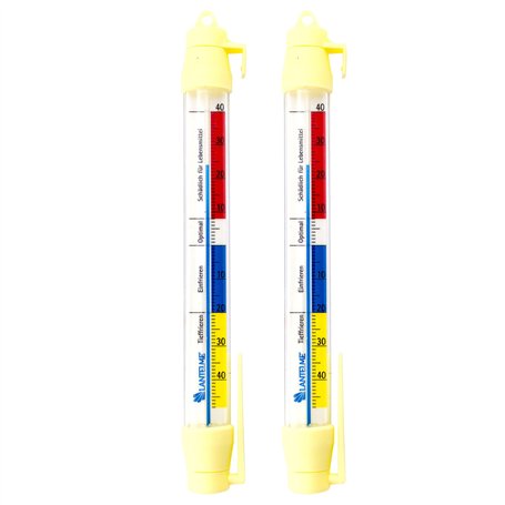 Lantelme Lot de 2 Pièces 21 cm Thermomètre de réfrigérateur avec Les marqueurs pour Idéal tiefkühl et températures de Refroidiss