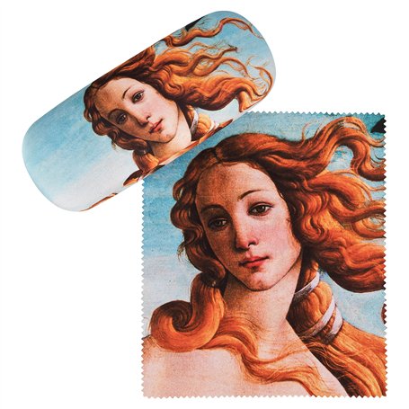 VON LILIENFELD Étui Lunettes Botticelli : La naissance de Vénus Chiffon de Nettoyage Boîte Robuste Cadeau Étui Lunettes de Solei