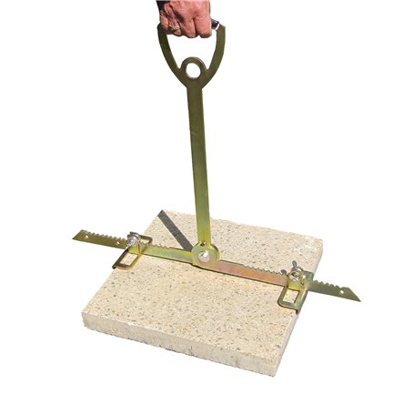 ViD® Lève-plaque - Convient au dos grâce à une poignée extra longue - 30 à 62 cm - Capacité jusqu'à 70 kg - Fabriqué en Allemagn