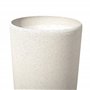 Cache-Pot 42 cm en Pierre Beige Fibre de Verre pour Jardin Patio Petite Taille Abdera