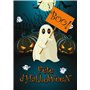 Edition Colibri 10 Invitations Halloween Fantôme Boo: Cartes d'invitation pour une fête effrayante pour enfants avec un mignon f