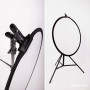 Lens-Aid Pince réflecteur pour studio photo : support de trépied en métal pour réflecteurs de lumière et arrière-plans photo ave