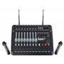 Pronomic Powermake 800 - Table de mixage 8 canaux dj - 2 microphones UHF sans fil - Puissance RMS 760 watt - Processeur multi-ef