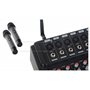 Pronomic Powermake 800 - Table de mixage 8 canaux dj - 2 microphones UHF sans fil - Puissance RMS 760 watt - Processeur multi-ef