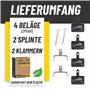 BikePeak Mont Blöd Lot de 2 plaquettes de frein à disque – Convient pour différentes plaquettes de frein – En résine organique –