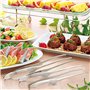 Todai Pince à épiler culinaire en acier inoxydable pour barbecue de style japonais Yakiniku 24 cm Fabriqué au Japon Argent