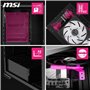 MPG Velox 300R Airflow PZ Boîtier PC Gaming Moyen Tour, Ventilateur Double Couche 160 mm, fonctionnalités EZ-DIY, Compatible rad
